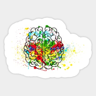 Brain t-shirt Sticker